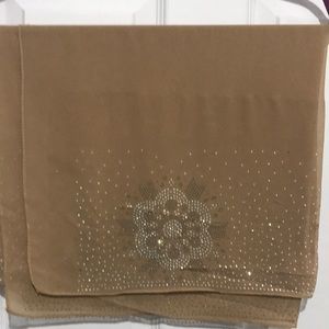 Georgette scarf with sequins